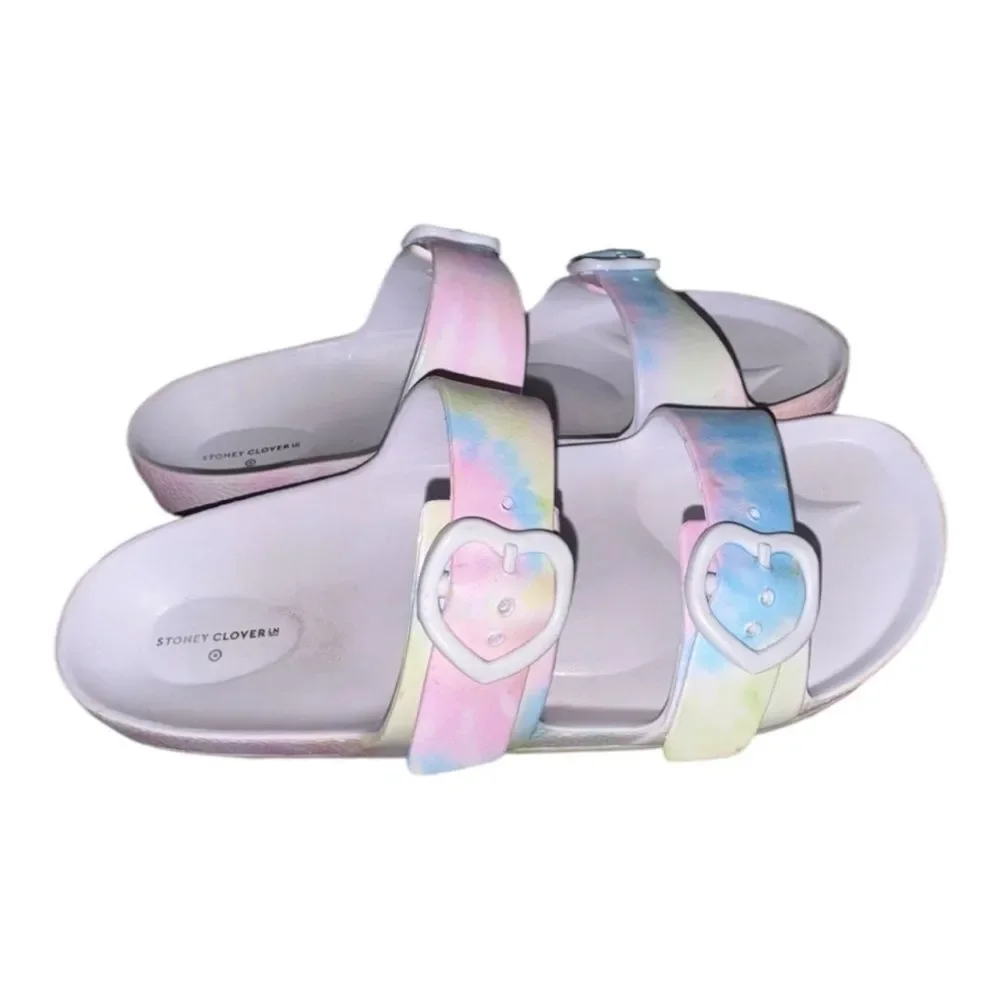 Stoney Clover Lane x Target Rainbow Tie Dye Slide Sandals